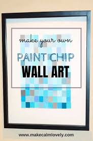 Paint Chip Wall Art An Easy Reclycling