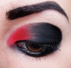 red black gothic makeup temptalia