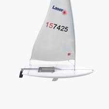 laser sailing boat 3d model
