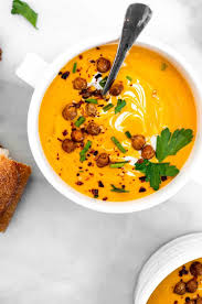 vegan ernut squash soup eat with