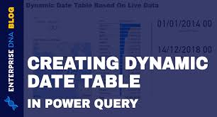 dynamic date query table in power bi
