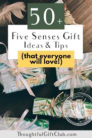 five senses gifts for him her 50