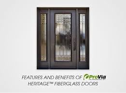 Provia Fiberglass Doors Features