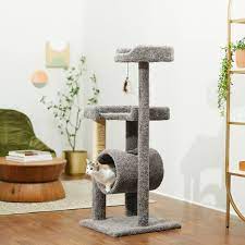 frisco 54 in real carpet cat tree with