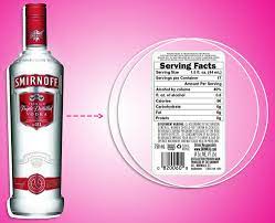 does smirnoff vanilla vodka have sodium