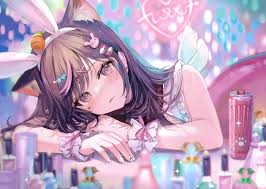 painted nails tears cat anime