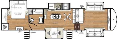 fifth wheel floor plans with 2 bedrooms