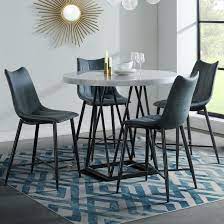 They can create more counter space in your kitchen. Elements International Riko 0182862 5 Piece Round Counter Height Table Set With Marble Top Becker Furniture Pub Table And Stool Sets
