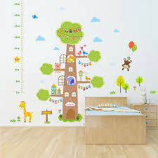 Animals Height Wall Sticker Children Bedroom Growth Chart