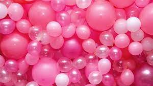 bunch of beautiful pink balloons pink
