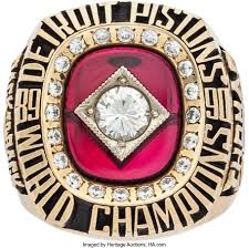 Previous season · next season. 1989 90 Detroit Pistons Nba Championship Salesman S Sample Ring Lot 82502 Heritage Auctions