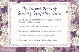 Examples Of Sympathy Card Messages