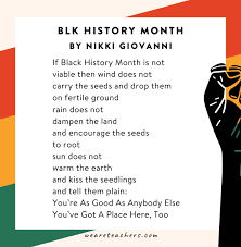 40 powerful black history month poems