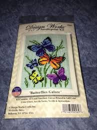 Butterflies Galore Needlepoint Kit Design Works 5 X 7