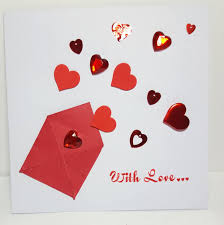 Saint Valentin Card Carte De Voeux Hand Made Card