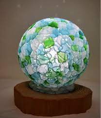 Mosaic Sea Glass Lamp Shade