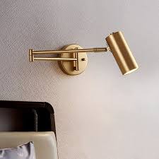 Gold Modern Swing Arm Indoor Wall