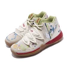 Details About Nike Kyrie 5 Bandulu Irving Pale Ivory Red Gum Kid Preschool Shoes Cq9341 100