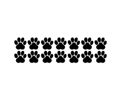 Dog Paw Print Decals Pet Animal 1 5