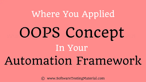 applied oops in automation framework
