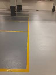 anti skid car parking epoxy flooring at