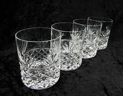 Crystal Glasses Barware Double Old