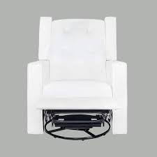 maykoosh white microfiber recliner