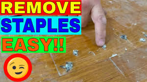 how to remove carpet pad staples easily