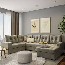 sofa canto 6 lugares com centro com