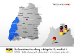 It has become a major tourist destination due to its majestic cities and popular attractions. Powerpoint Maps Of German States Counties Presentationload