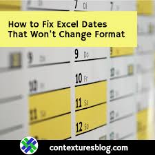Excel Dates Wont Change Format Contextures Blog
