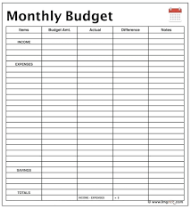 004 Printable Monthly Home Budget Worksheet Template Ideas