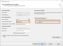 configure a send only account in outlook