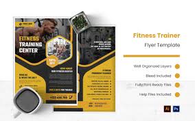 fitness trainer flyer template 212351