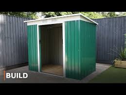 Build Pent Metal Shed Installation