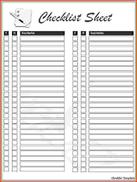 10 Checklist Template For Word Lycee St Louis