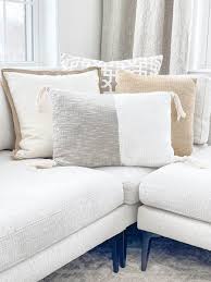 how to arrange pillows on a sectional