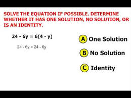 Solving Multi Step Equation Identity