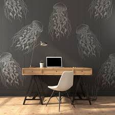 Large Jellyfish Stencil For Walls