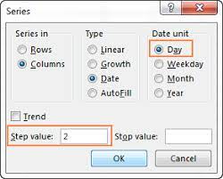 insert date in excel auto fill dates