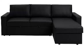 faux leather right hand corner sofa bed