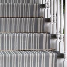 grey striped stair carpet runner cut