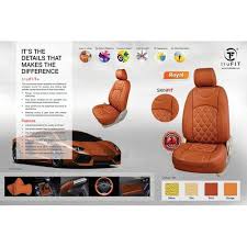 Leather Trufit Tan Car Seat Cover At Rs