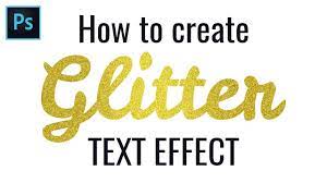 make glitter text effect in photo