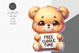 teddy bear clipart free cuddle time