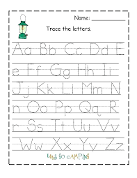 Name Trace Template Kindergarten Letter Template Name Tracing