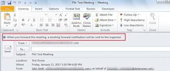 to forward a meeting invitation