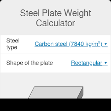 steel plate weight calculator