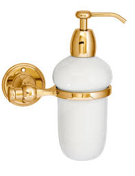 Soap Dispenser Brass Porcelain 150 Mm