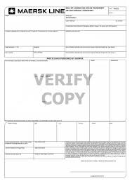 Bill Of Lading Sample Bill Of Lading Invoice Template